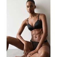 Autograph Silk & Lace Non Wired Bralette Bra A-E Black
