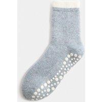 M&S Slipper Socks Blue Mix