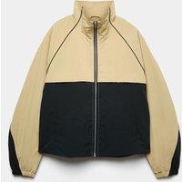 M&S Contrast Piped Funnel Neck Windbreaker Jacket Multi