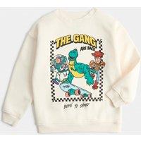 M&S Cotton Rich Toy Story Sweatshirt (3-8 Yrs) Ecru