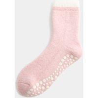M&S Slipper Socks Pink Mix