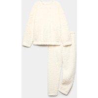 M&S Fleece Cosy Lounge Pyjama Set (1-16 Yrs) Light Pink