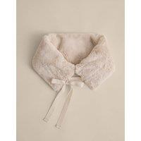 M&S Supersoft Faux Fur Heat Pad Natural