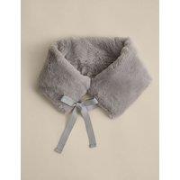 M&S Supersoft Faux Fur Heat Pad Mid Grey