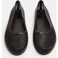 M&S Jelly Flat Ballet Pumps Brown