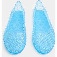 M&S Jelly Flat Ballet Pumps Blue