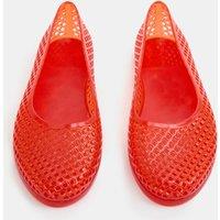 M&S Jelly Flat Ballet Pumps Orange