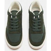 M&S Nylon Retro Trainers Green