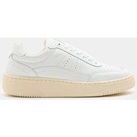 M&S Leather Flatform Trainers White