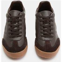 M&S Leather Trainers Brown