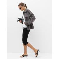 M&S Split Hem Cropped Leggings Black