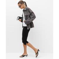 M&S Split Hem Cropped Leggings Black