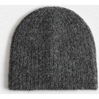 M&S Knitted Beanie Hat Grey Mix