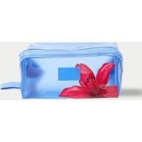 The Flat Lay Co. Jelly Flat Lay Makeup Box Bag Red