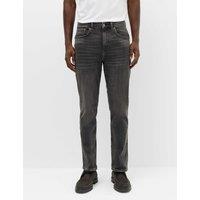 M&S Authentic Tapered Fit Stretch Jeans Black Mix
