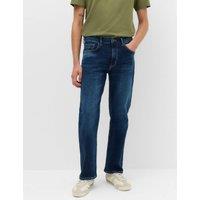 M&S Straight Fit Authentic Stretch Jeans Indigo