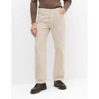 M&S Authentic Relaxed Straight Fit Rigid Jeans Sand