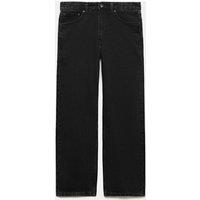 M&S Authentic Relaxed Straight Fit Rigid Jeans Black