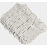 M&S 5 Pack Supersoft Trainer Liners Grey Mix