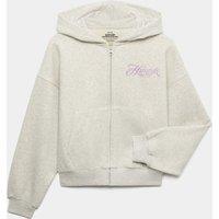 M&S Cotton Rich K-Pop Demon Hunters Zip Hoodie Grey Marl