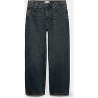 M&S Authentic Loose Fit Rigid Denim Jeans Dark Blue
