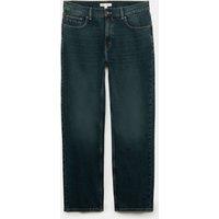M&S Straight Fit Authentic Stretch Jeans Dark Khaki