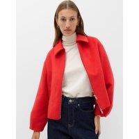 M&S Short Bomber Jacket Red