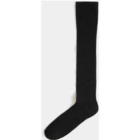 M&S Supersoft Ribbed Knee High Socks Black
