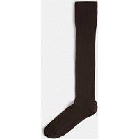 M&S Supersoft Ribbed Knee High Socks Chocolate