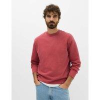 M&S Pure Cotton Garment Dye Sweatshirt Medium Red