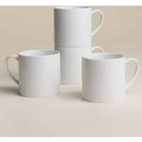 M&S Set of 4 Burford Large Mugs White