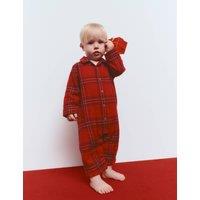 M&S Pure Cotton Baby Christmas Family Checked Pyjamas (0-3 Yrs) Red