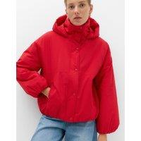 M&S Padded Thermowarmth Hooded Jacket Rouge