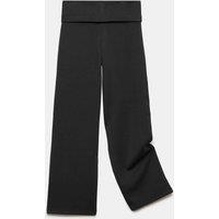 M&S Soft Touch Wide Leg Leggings (6-14 Yrs) Black