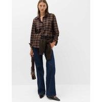 M&S Checked Shirt Black Mix