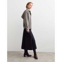 JAEGER Wool Rich Collared Shirt Charcoal