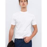 Autograph Pure Supima Cotton High Neck T-Shirt White