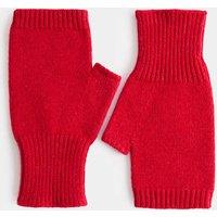 M&S Knitted Fingerless Gloves with Wool Red