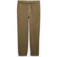 M&S Garment Dyed Pure Cotton Joggers Medium Khaki