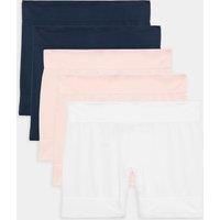 M&S 5 Pack Anti-Chafe Anti-Static Cycling Shorts Navy Mix