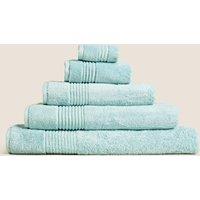 M&S Set of 2 Egyptian Cotton Towels Duck Egg