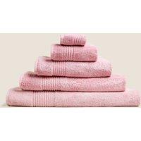 M&S Set of 2 Egyptian Cotton Towels Rose