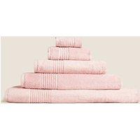 M&S Set of 2 Egyptian Cotton Towels Soft Pink