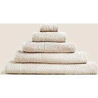 M&S Set of 2 Egyptian Cotton Towels Stone