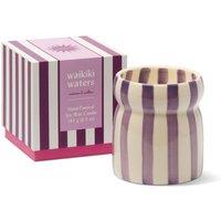Paddywax Cabana Waikiki Waters Striped Ceramic Boxed Candle 184g No Colour