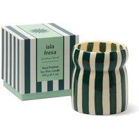 Paddywax Cabana Isla Fresa Striped Ceramic Boxed Candle 184g No Colour