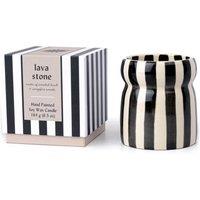 Paddywax Cabana Lave Stone Striped Ceramic Boxed Candle 184g No Colour