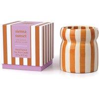 Paddywax Cabana Sienna Sunset Striped Ceramic Boxed Candle 184g No Colour