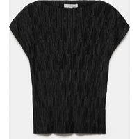 M&S Plisse T-Shirt Black