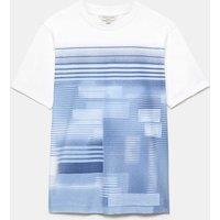 Autograph Regular Fit Pure Cotton Graphic T-Shirt White
